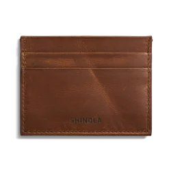 Outlet Shinola 5 Pocket Card Holder Medium Brown