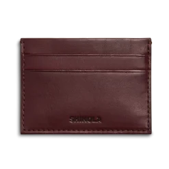 Clearance Shinola Pocket Card Holder Merlot