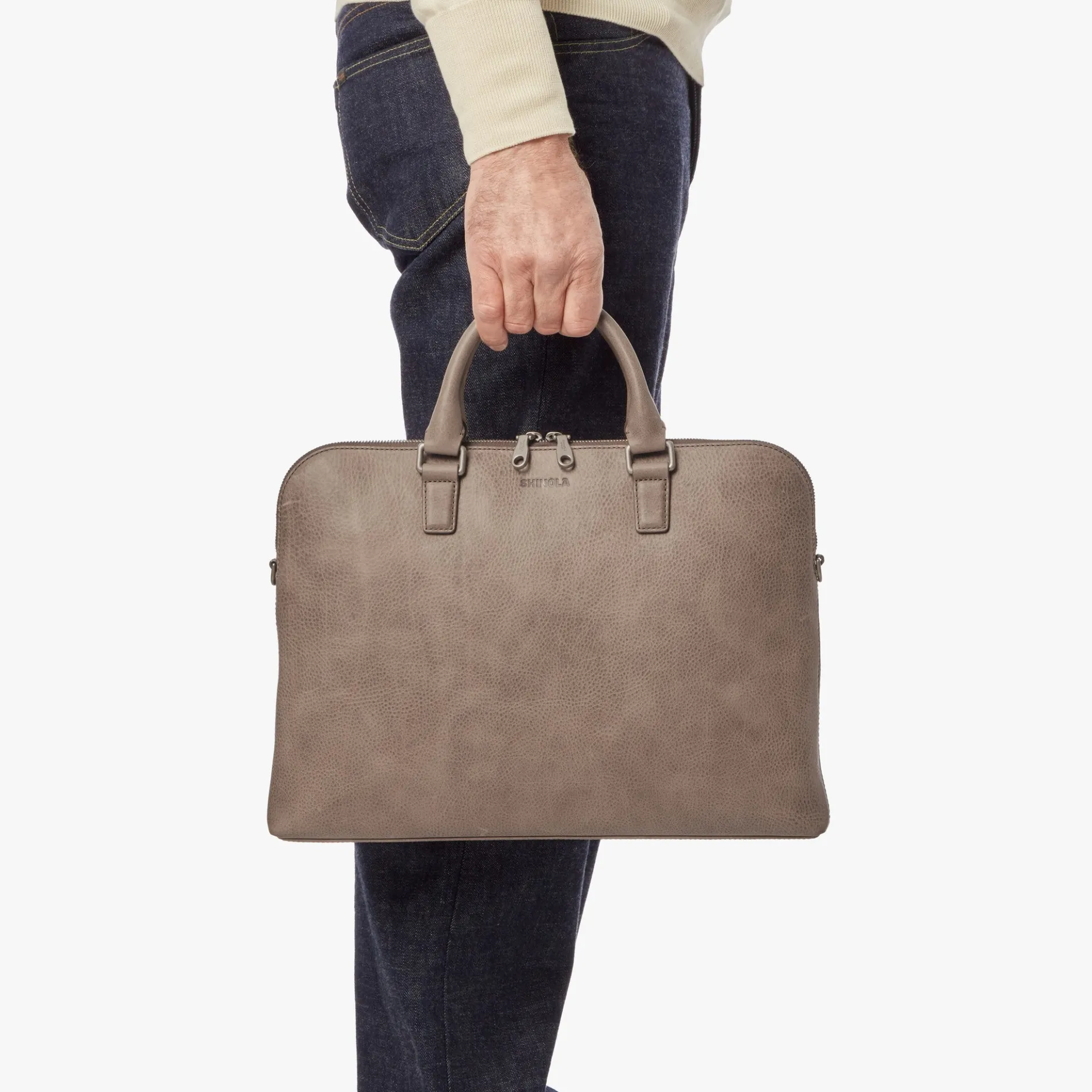 Clearance Shinola Portfolio Briefcase Stone