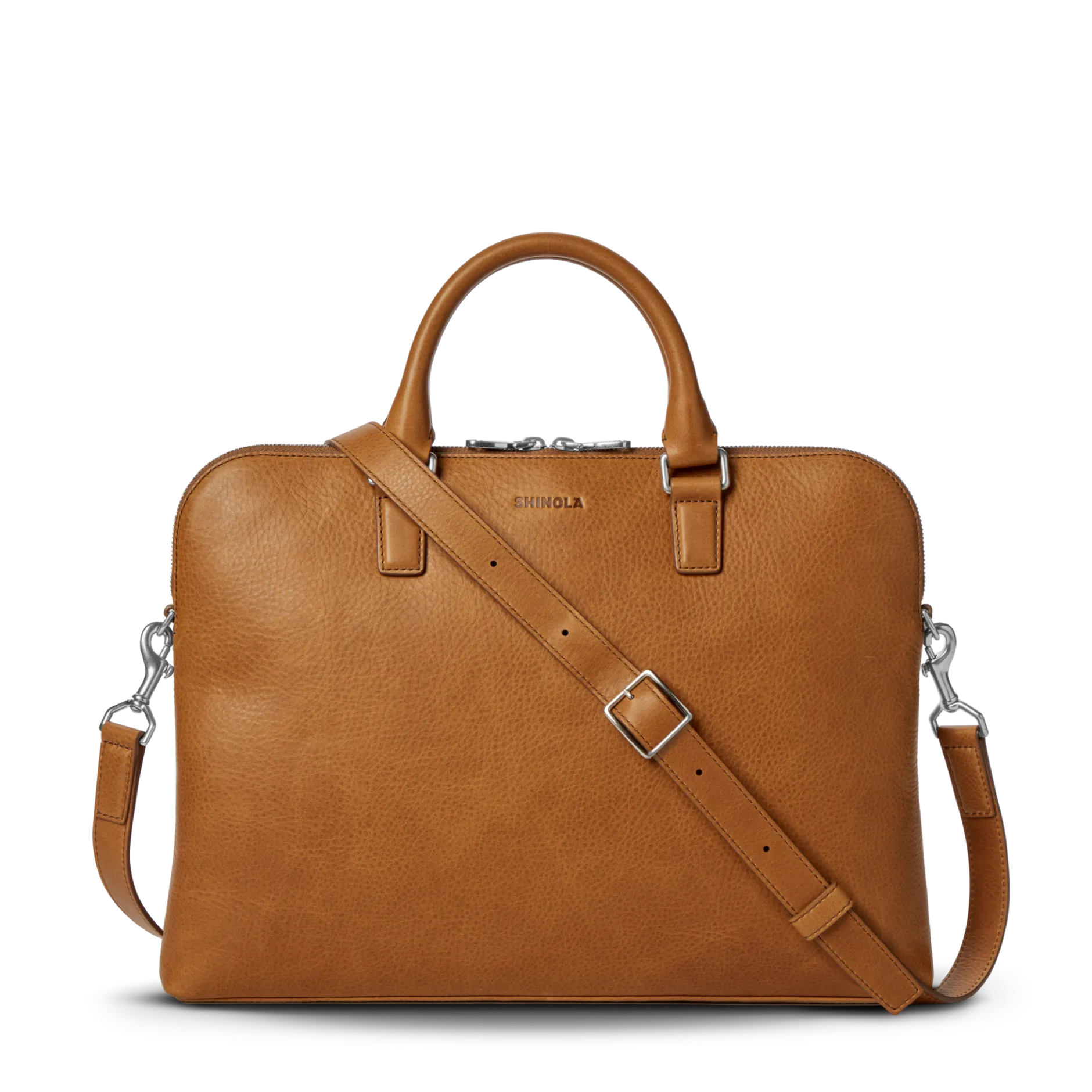 Shinola Portfolio Briefcase Tan