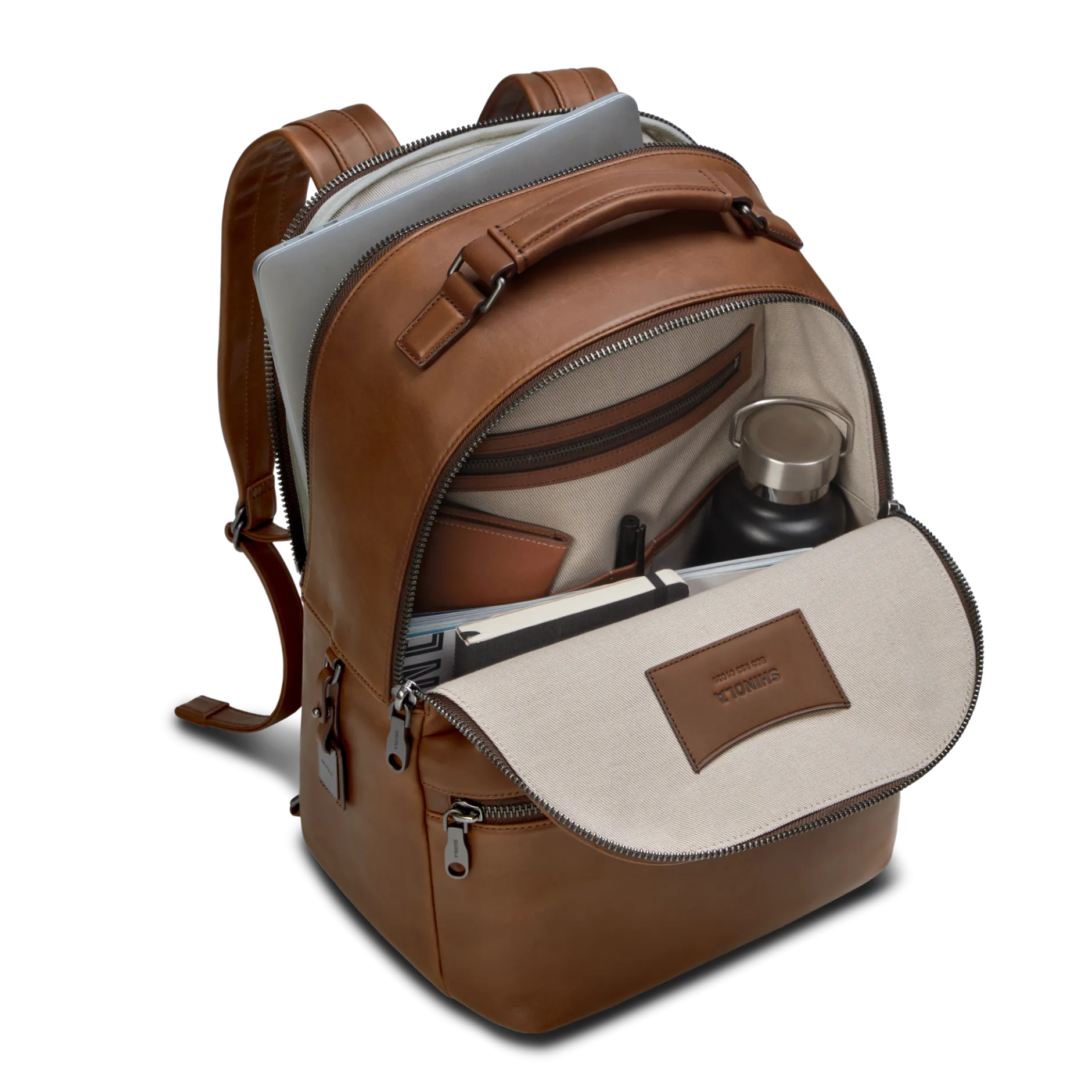 Shinola Runwell Backpack Medium Brown