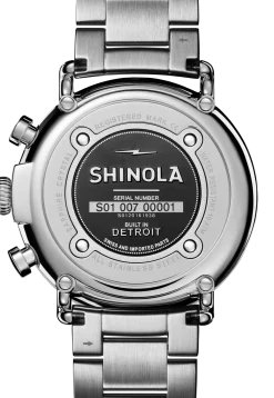 New Shinola Runwell Chronograph Watch Cool Gray
