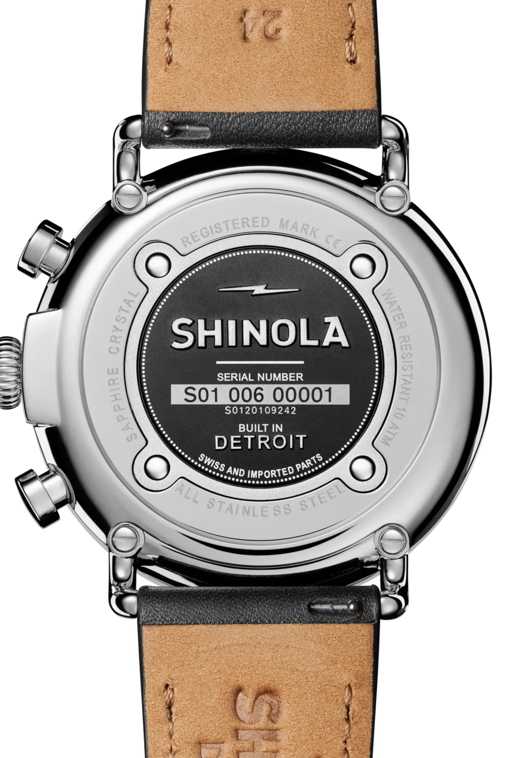 Hot Shinola Runwell Chronograph Watch Glossy Black