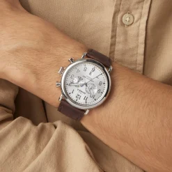 Best Shinola Runwell Chronograph Watch Silver