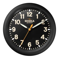 New Shinola 14" Runwell Clock Black/Black