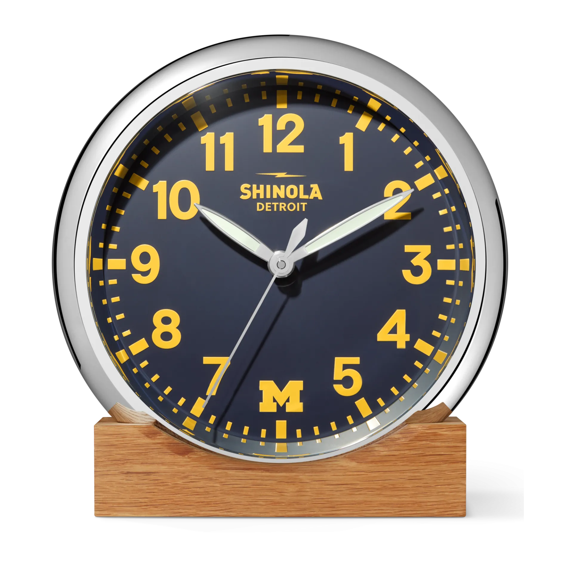 Shinola 14" Runwell Clock Navy/Silver