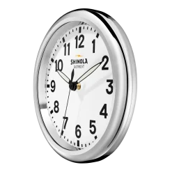 Online Shinola 14" Runwell Clock White/Silver