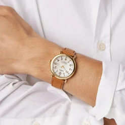 Shinola Runwell Date Watch White