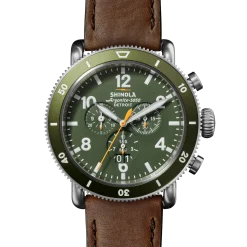 Sale Shinola Runwell Sport Chronograph Watch Dark Olive