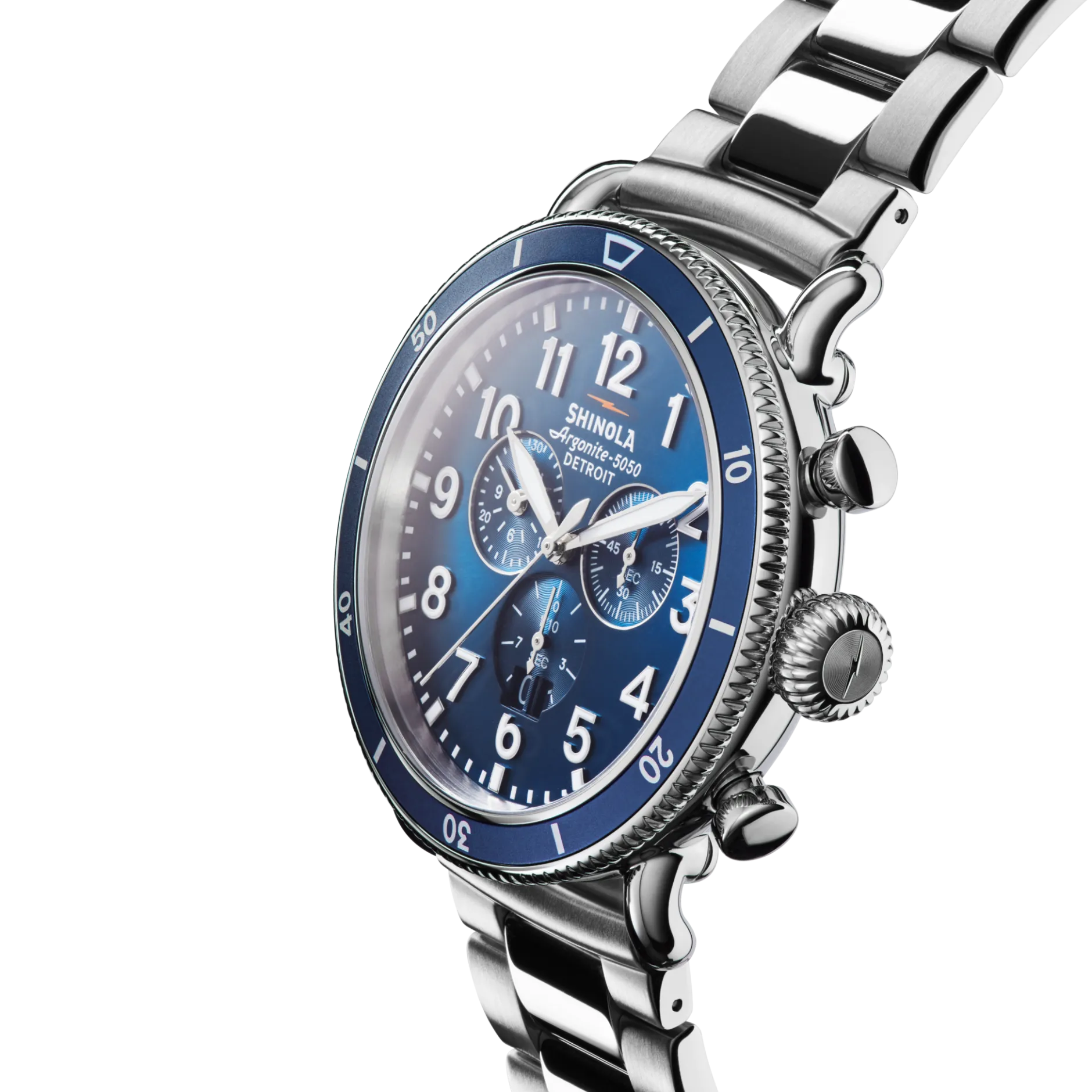 Clearance Shinola Runwell Sport Chronograph Watch Midnight Blue