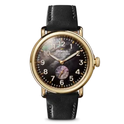 Sale Shinola Runwell Watch Black Mother of Pearl