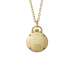 Outlet Shinola Runwell Watch Pendant Necklace White