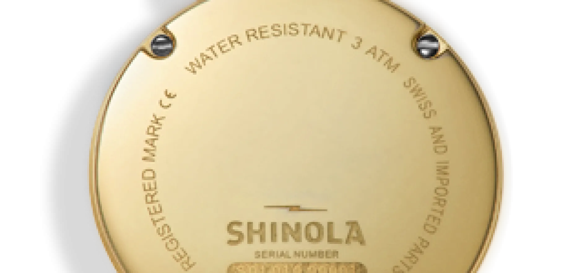 Outlet Shinola Runwell Watch Pendant Necklace White