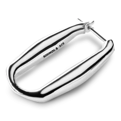 Shinola Signature Link Hoop Earrings