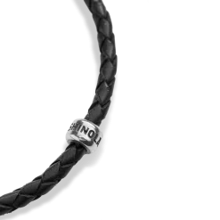 New Shinola Single Wrap Woven Leather Bracelet Black