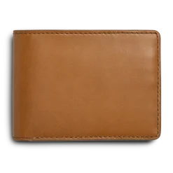 Shinola Slim Bifold Wallet Tan