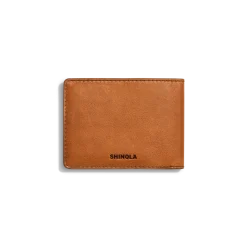 Clearance Shinola Slim Bifold Wallet Tan