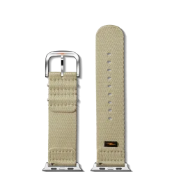 Online Shinola Strap: 24/24 Nylon, SW Split G10, Vintage, Silver